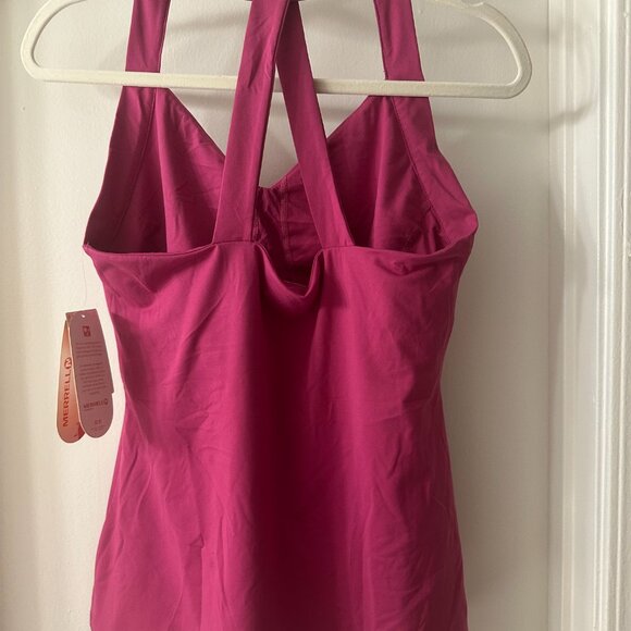 NWT Fuschia Pink Merrell Tank With Shelf Bra UPF 50+ - Picture 5 of 10
